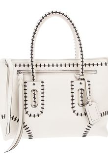 Alexander Mcqueen Archive Contrast Stitch Tote - Lyst