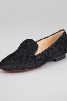 Christian Louboutin Sakouette Curly Calf Hair Loafer - Lyst