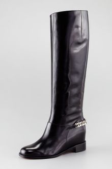 Christian Louboutin Cate Chaindetailed Tall Boot - Lyst