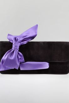 Christian Louboutin Elisa Suede Clutch - Lyst