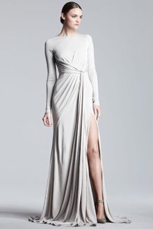 Elie Saab Longsleeve Jersey Gown - Lyst