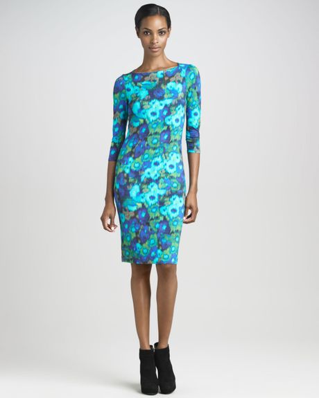 Erdem Reese Jersey Dress in Blue (green) - Lyst