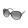 Gucci Heart Logo Plastic Frame Sunglasses in Black - Lyst