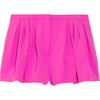 Jil Sander Pleated Stretch Twill Shorts in Pink (fuchsia) - Lyst