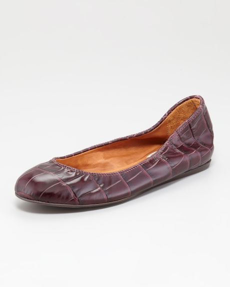 crocodile ballet flats