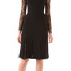 Reem Acra Long Sleeve Lace Cocktail Dress in Black (jet) - Lyst