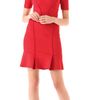 Zac Posen Bondage Dress in Red (poppy) - Lyst
