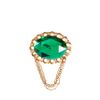 Asos Gem Chain Brooch in Gold (green) - Lyst
