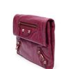 Balenciaga Giant Leather Envelope Clutch in Purple (burgundy) - Lyst
