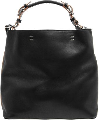 Black Slouchy Shoulder Bag - Lyst