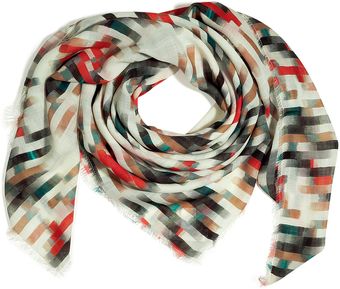 Cacharel Multicolor Striped Scarf - Lyst