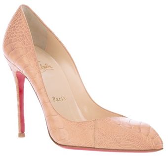 Christian Louboutin Textured Stiletto Pump - Lyst