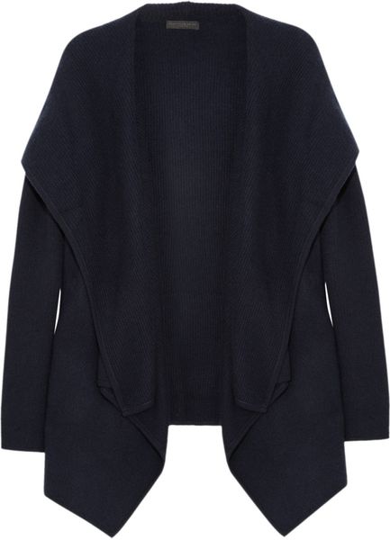 Donna Karan New York Hooded Cashmere Cardigan in Black (ink) - Lyst