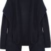Donna Karan New York Hooded Cashmere Cardigan in Black (ink) - Lyst