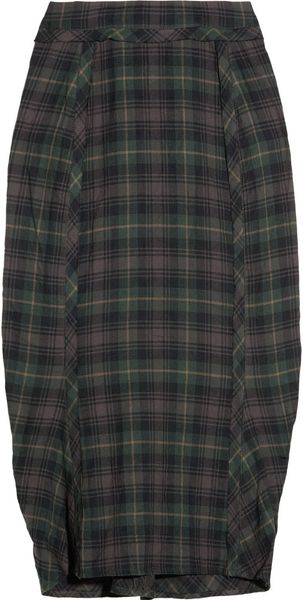 Elizabeth And James Plaid Cotton Blend Skirt - Lyst