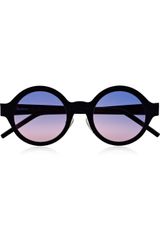 Illesteva Frieda Roundframe Mattesteel Sunglasses