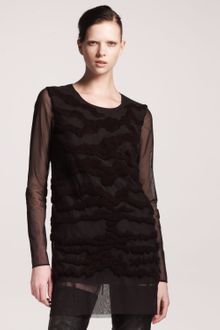 Maison Martin Margiela Tonal Tiger Embroidered Tunic - Lyst
