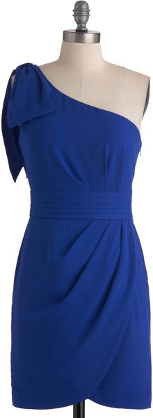 ModCloth Dream Come True Blue Dress - Lyst