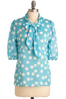 ModCloth Substitute Teacher Top in Blue - Lyst