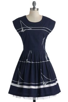 ModCloth Sailing School Soiree Dress - Lyst