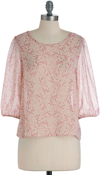 Modcloth Astronomy Oh My Top in Pink in Pink - Lyst