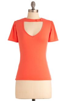 ModCloth Raven Review Top in Tiger Lily - Lyst