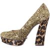 Nine West Vividly Pumps in Gold (gold bronze/glitter) - Lyst