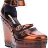 Opening Ceremony Olivia Wedge Sandal in Brown (copper) - Lyst