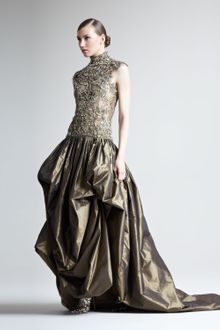Oscar de la Renta Embellishedbodice Gown - Lyst