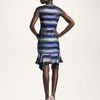 Peter Pilotto Striped Handkerchiefhem Dress in Multicolor (tiger purple) - Lyst