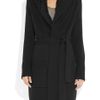 Temperley London Adamina Silktrimmed Wool Cardicoat in Black - Lyst