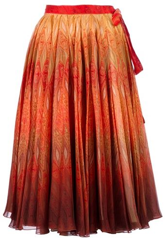Alexander Mcqueen Archive Printed Skirt - Lyst