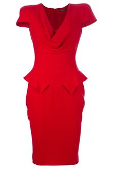 Alexander Mcqueen Archive Peplum Dress - Lyst