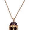 Alexander Mcqueen Skull Necklace in Gold - Lyst