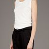 Ann Demeulemeester Sleeveless Tshirt in White - Lyst