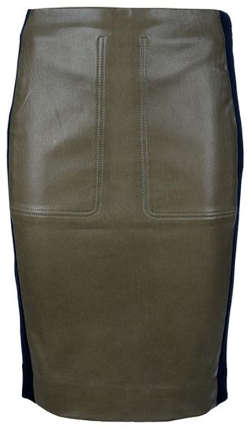 Balenciaga Pencil Skirt in Green - Lyst