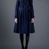 Burberry Toggle Coat in Blue (navy) - Lyst