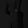 Burberry Prorsum Crêpe Wool Tailored Coat in Black - Lyst