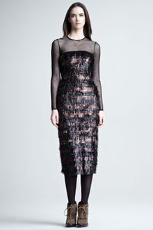 Burberry Prorsum Tinsel Illusion Dress - Lyst