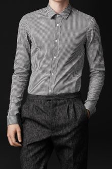 Burberry Prorsum Classic Fit Gingham Shirt - Lyst