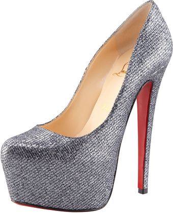 Christian Louboutin Daffodil Glitter Platform Pump - Lyst