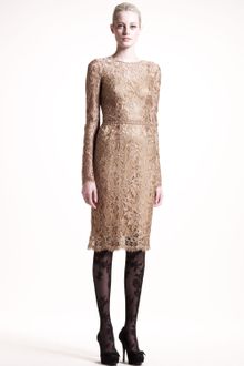 Dolce & Gabbana Longsleeve Lace Dress - Lyst