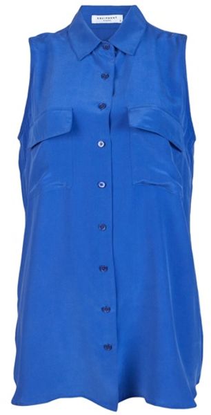 Equipment Signature Shirt in Blue - Lyst