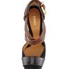 Fendi Fendista Spazzolato Crisscross Pump in Black - Lyst
