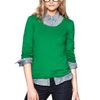 Gap Solid Crewneck Sweater in Green (kelly green) - Lyst