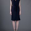 Lanvin VNeck Dress in Black - Lyst