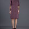 Marni Patterned Dress in Purple (burgundy) - Lyst