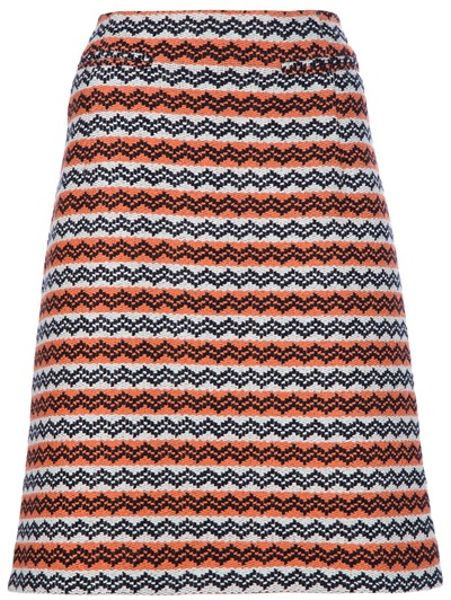 Marni Patterned Skirt in Orange - Lyst