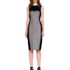 Michael Kors Tweed Panel Dress in Black - Lyst