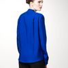 Stella Mccartney Drapedfront Silk Blouse in Blue - Lyst